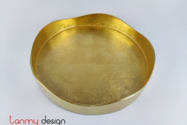 Round lacquer tray  27*H4 cm